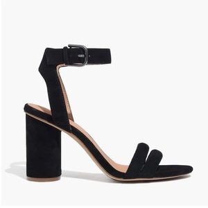NWOT Madewell Rosalie High Heeled Black Sandal Size 6.5